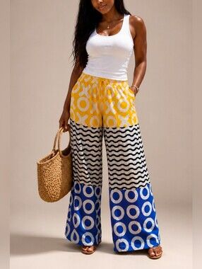 African print Ankara Pants with Pockets